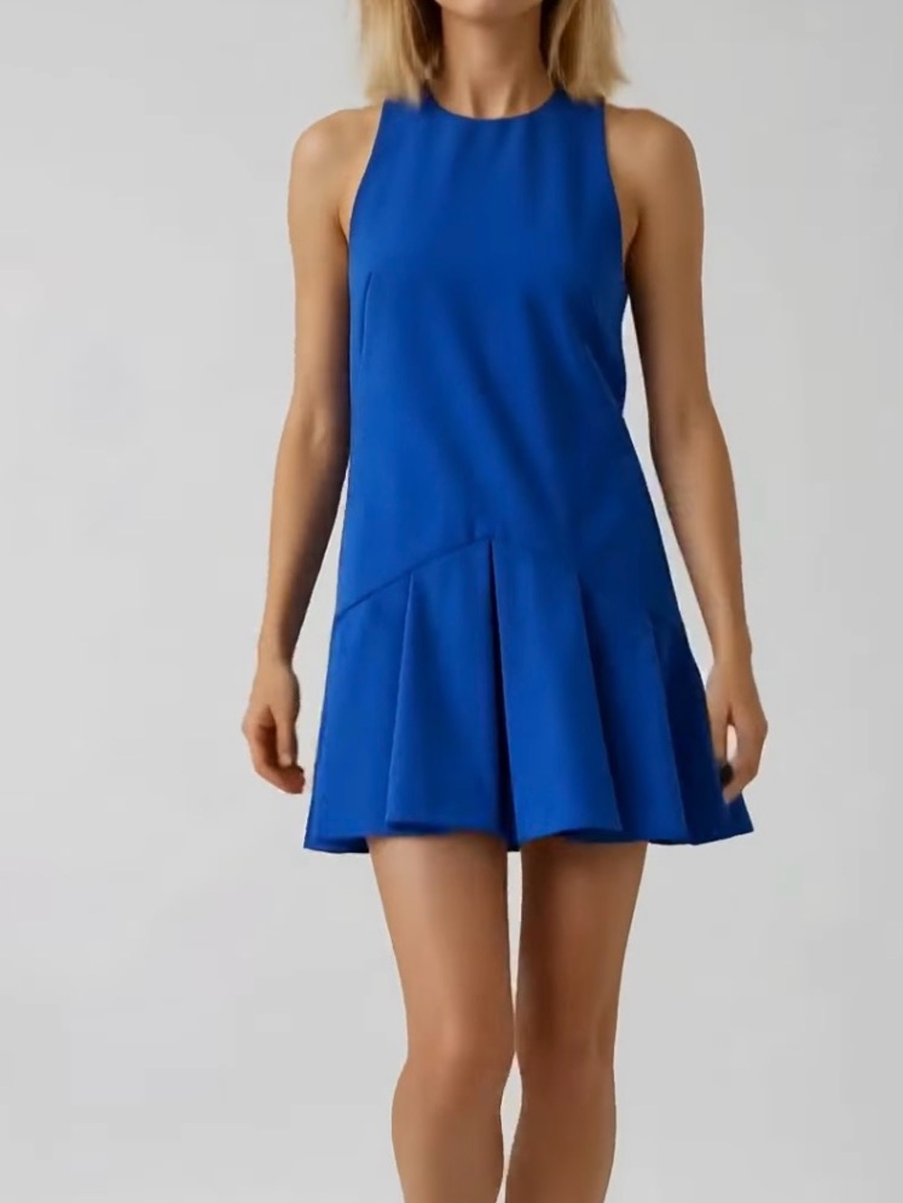 Cameo NWT Why Ask Cobalt Blue Drop Waist Dress pit to pit 16 (mix37)